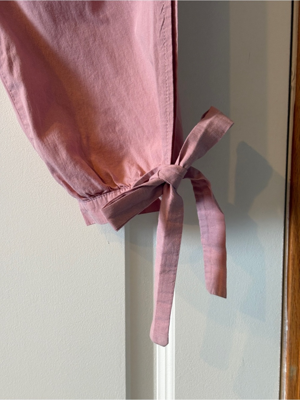 SHEIN Pink Tie-Hem Casual Jogger Pants - Picture 2 of 4